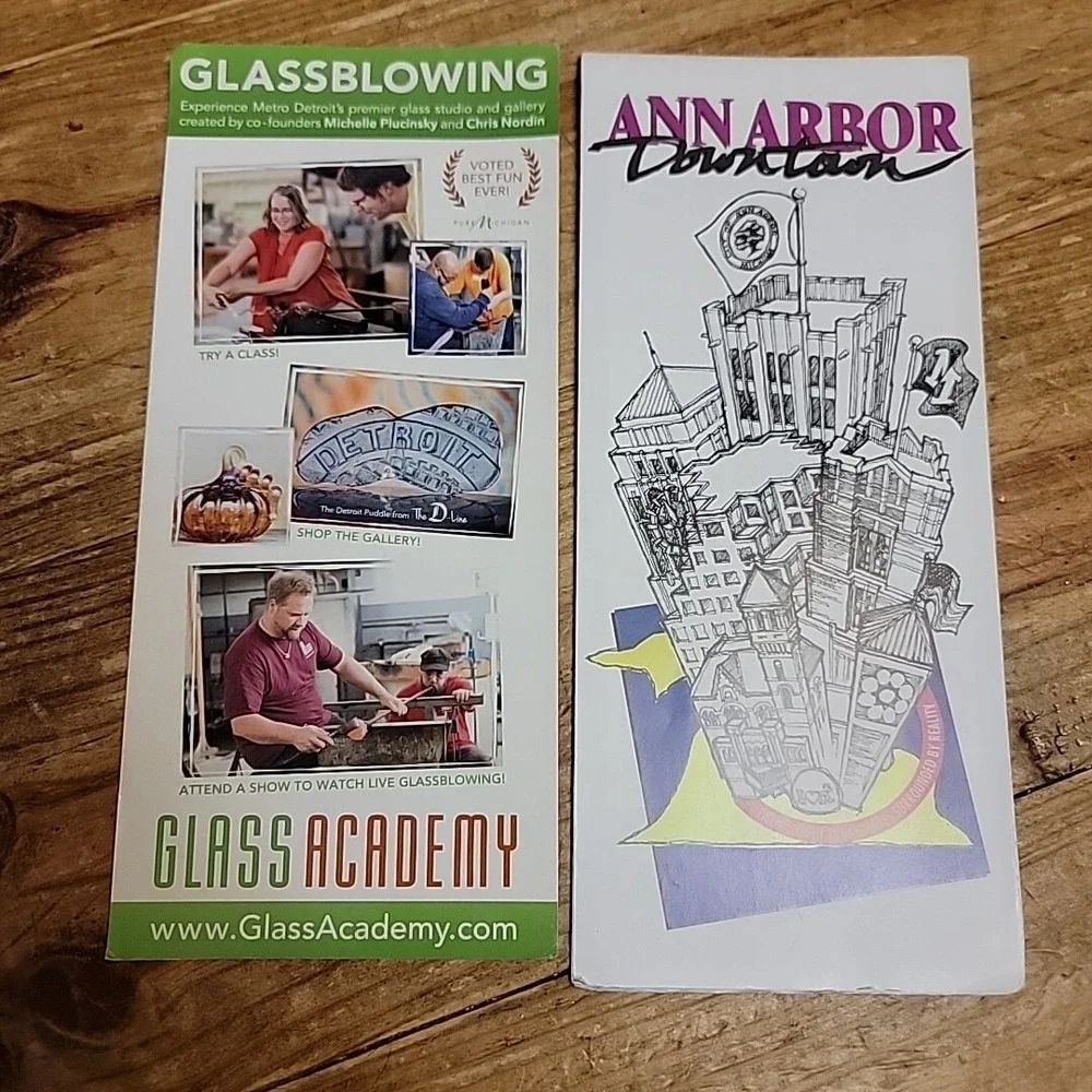 MICHIGAN MI‎ Travel Brochures Bundle of 12 Maps Booklets Travel Memorabilia